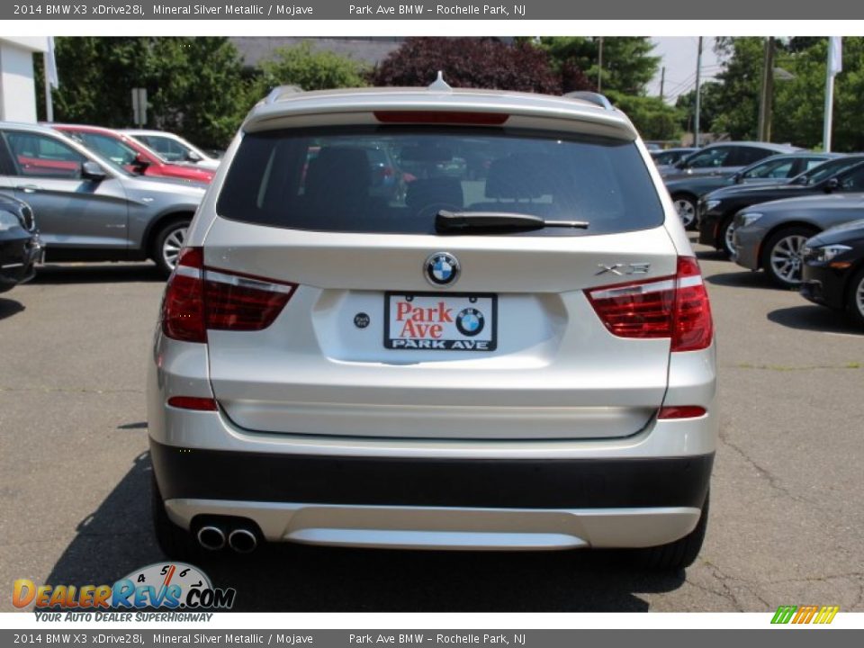 2014 BMW X3 xDrive28i Mineral Silver Metallic / Mojave Photo #4