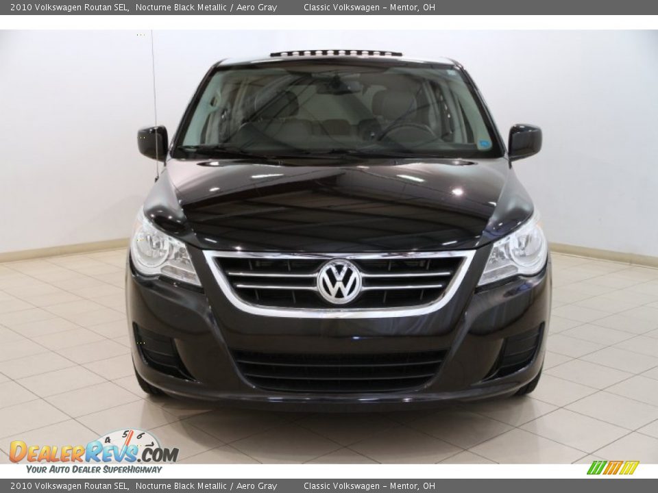 2010 Volkswagen Routan SEL Nocturne Black Metallic / Aero Gray Photo #2