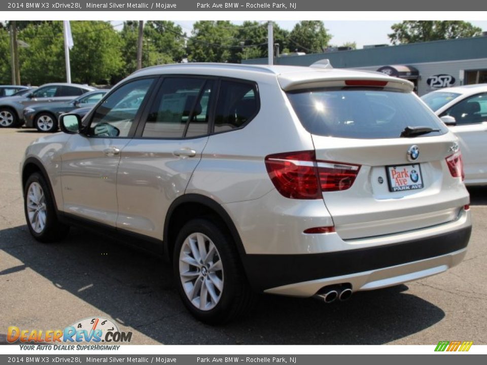 2014 BMW X3 xDrive28i Mineral Silver Metallic / Mojave Photo #5