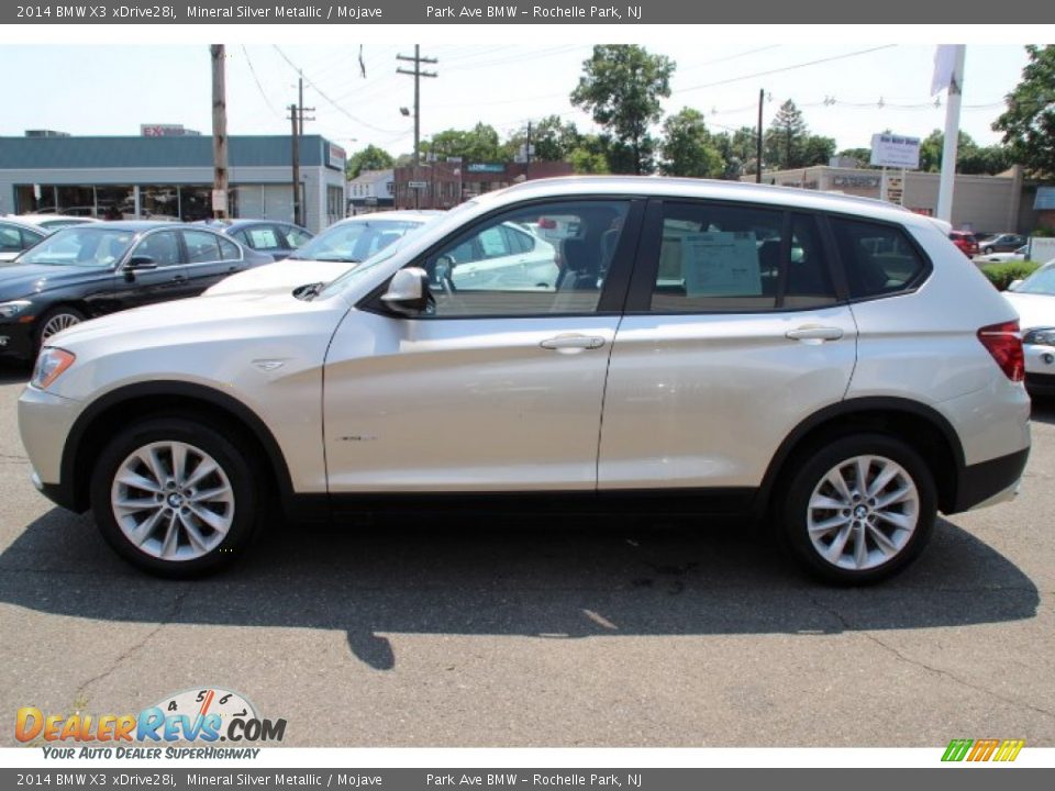 2014 BMW X3 xDrive28i Mineral Silver Metallic / Mojave Photo #6