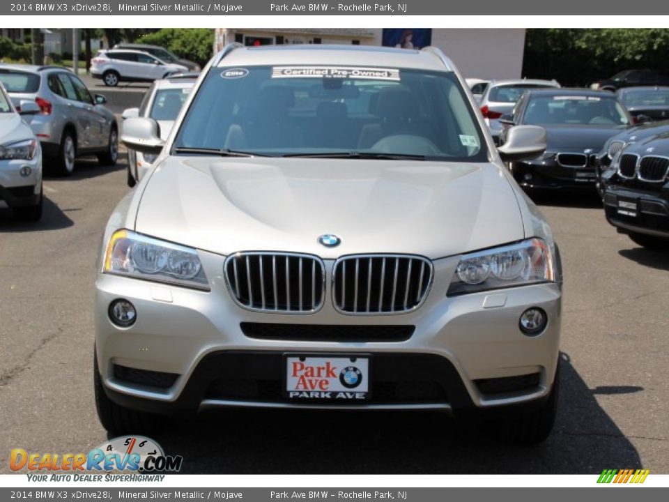 2014 BMW X3 xDrive28i Mineral Silver Metallic / Mojave Photo #8