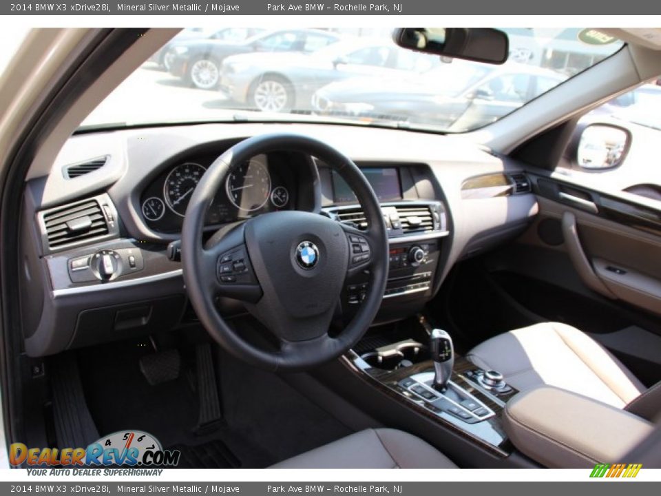 2014 BMW X3 xDrive28i Mineral Silver Metallic / Mojave Photo #10