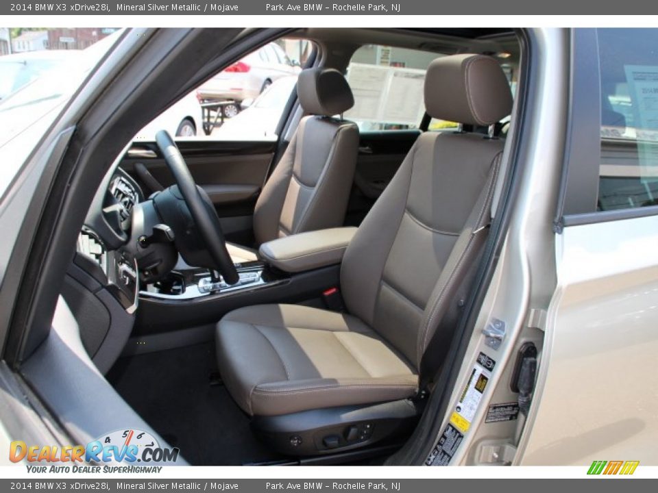 2014 BMW X3 xDrive28i Mineral Silver Metallic / Mojave Photo #12