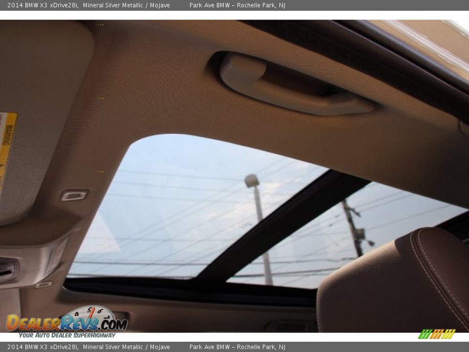 2014 BMW X3 xDrive28i Mineral Silver Metallic / Mojave Photo #13