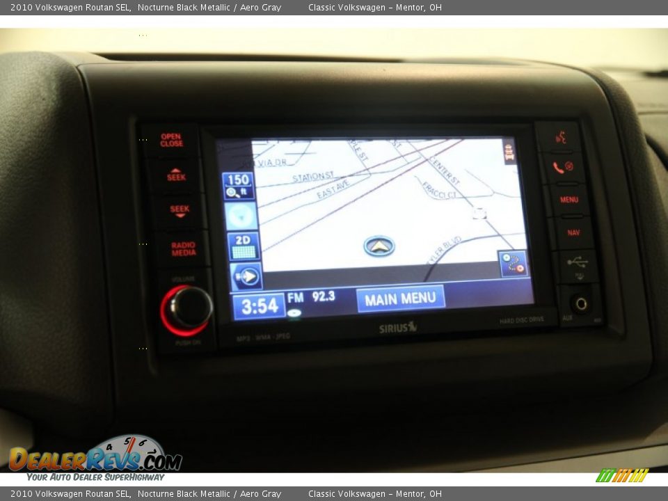 2010 Volkswagen Routan SEL Nocturne Black Metallic / Aero Gray Photo #12