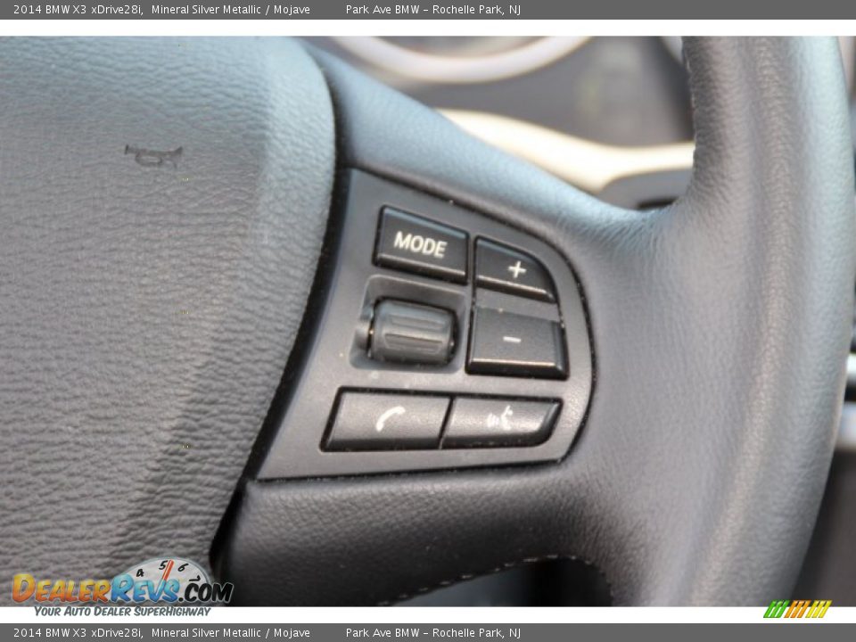 2014 BMW X3 xDrive28i Mineral Silver Metallic / Mojave Photo #19