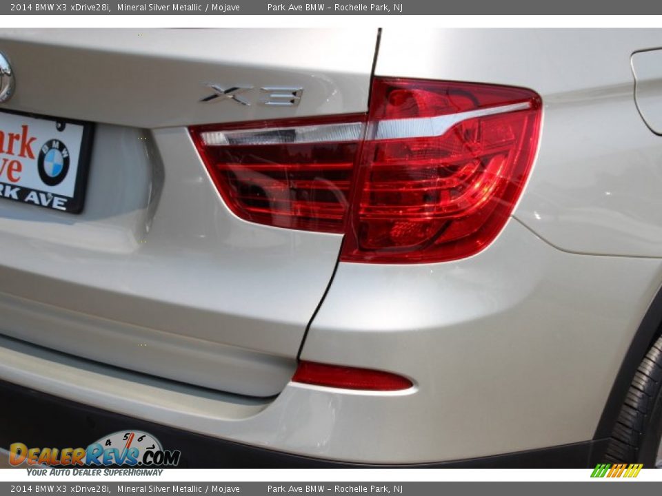 2014 BMW X3 xDrive28i Mineral Silver Metallic / Mojave Photo #22