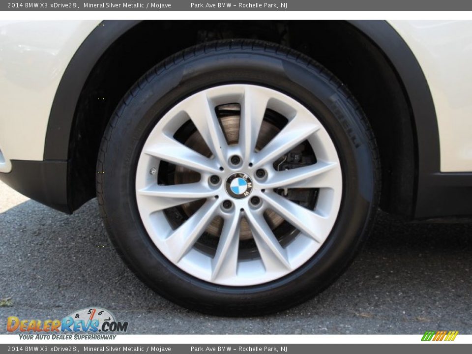 2014 BMW X3 xDrive28i Mineral Silver Metallic / Mojave Photo #31