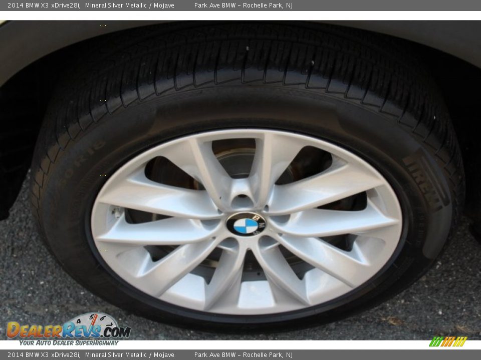 2014 BMW X3 xDrive28i Mineral Silver Metallic / Mojave Photo #32