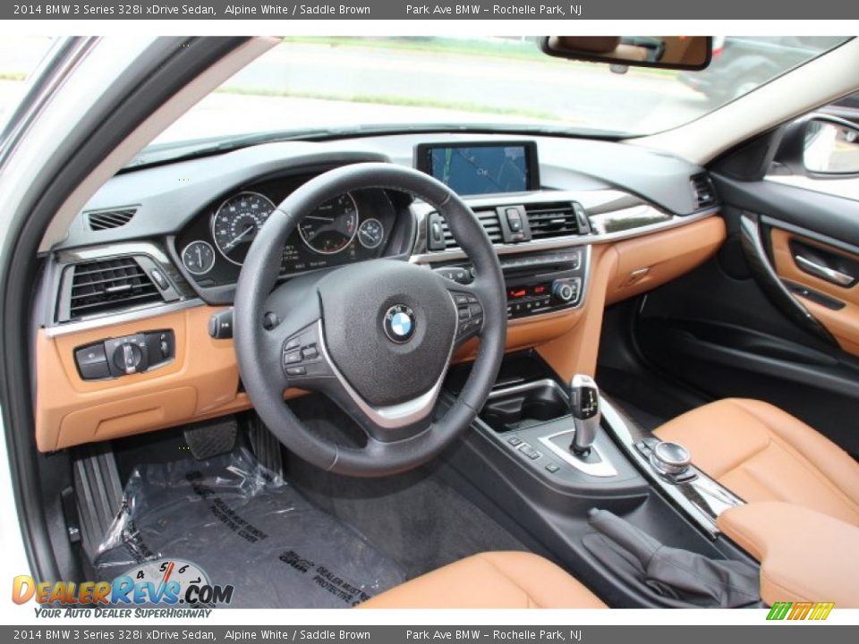 Saddle Brown Interior - 2014 BMW 3 Series 328i xDrive Sedan Photo #10