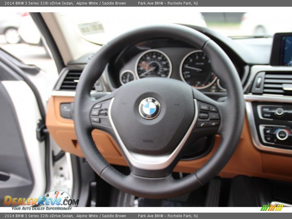 2014 BMW 3 Series 328i xDrive Sedan Steering Wheel Photo #17