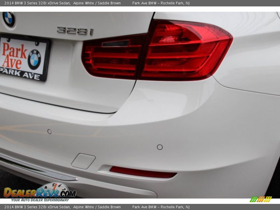 2014 BMW 3 Series 328i xDrive Sedan Alpine White / Saddle Brown Photo #22