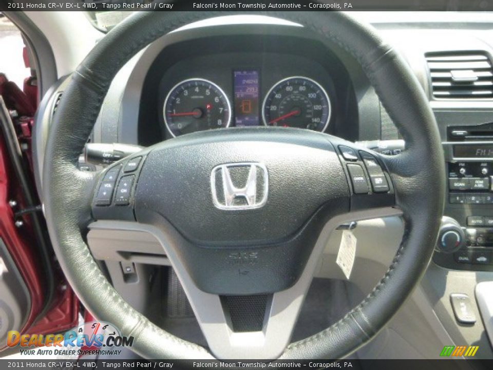 2011 Honda CR-V EX-L 4WD Tango Red Pearl / Gray Photo #21