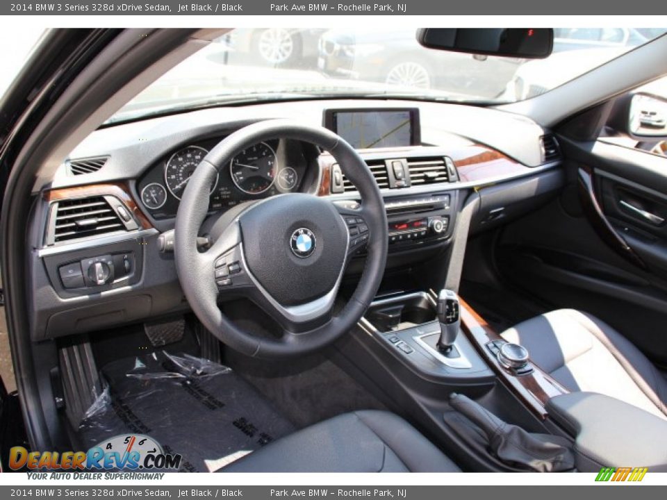 Black Interior - 2014 BMW 3 Series 328d xDrive Sedan Photo #10