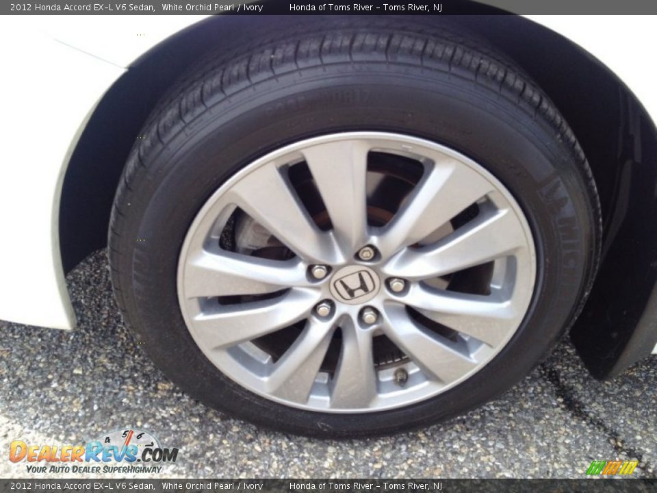2012 Honda Accord EX-L V6 Sedan White Orchid Pearl / Ivory Photo #3