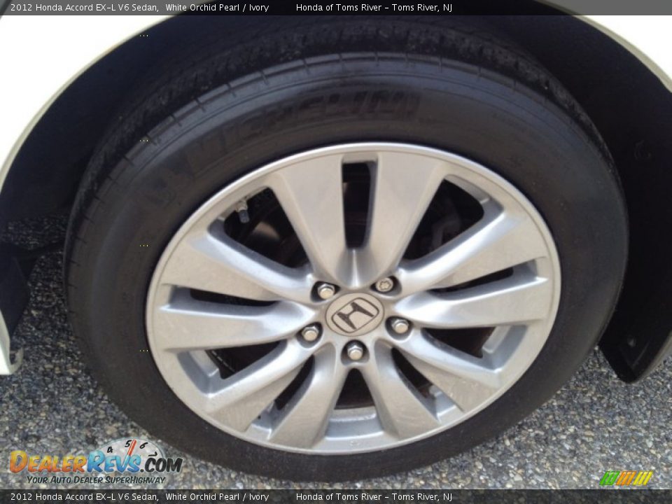 2012 Honda Accord EX-L V6 Sedan White Orchid Pearl / Ivory Photo #6