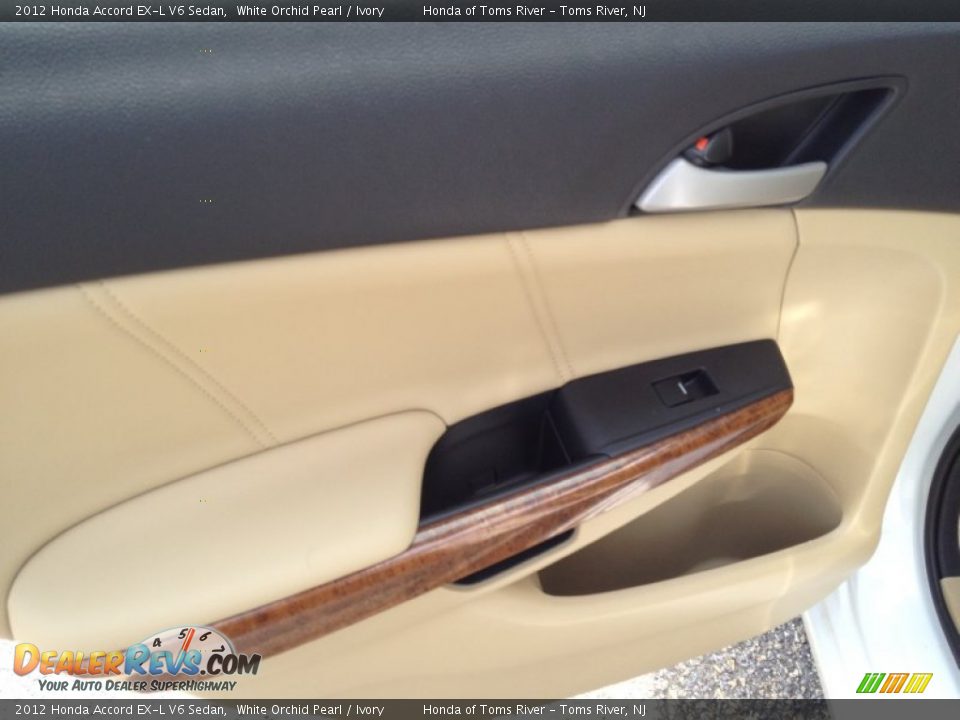 2012 Honda Accord EX-L V6 Sedan White Orchid Pearl / Ivory Photo #9