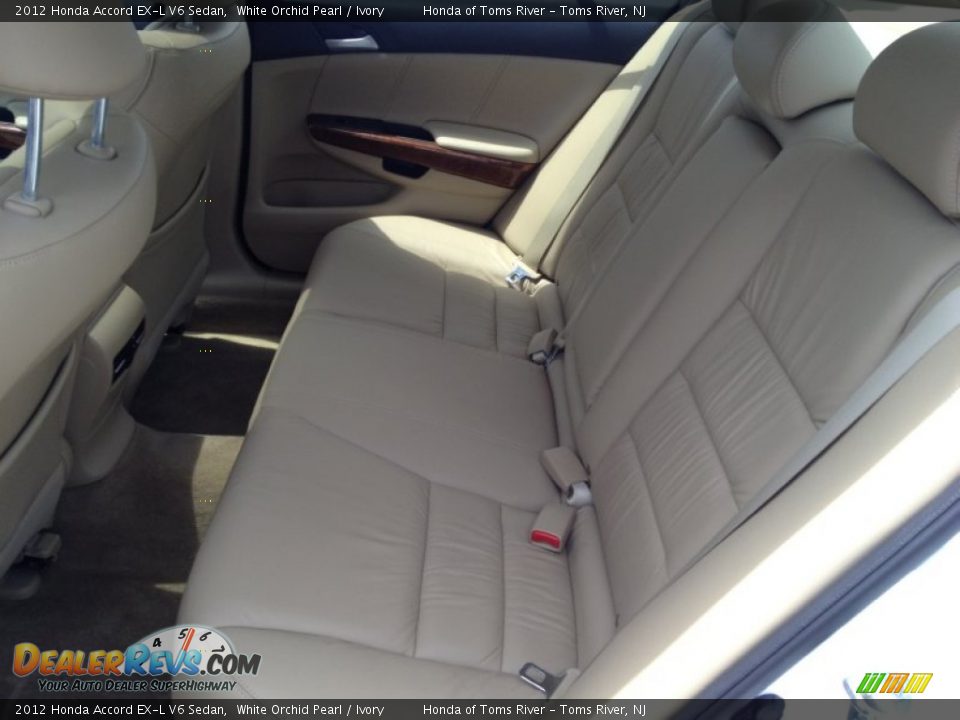 2012 Honda Accord EX-L V6 Sedan White Orchid Pearl / Ivory Photo #10