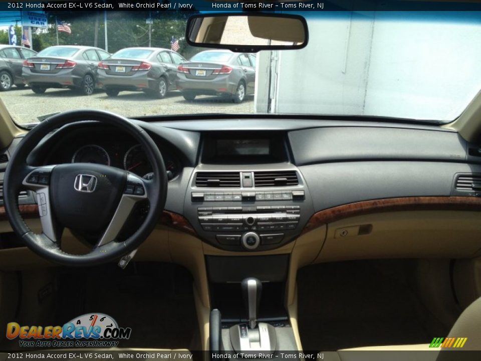 2012 Honda Accord EX-L V6 Sedan White Orchid Pearl / Ivory Photo #12