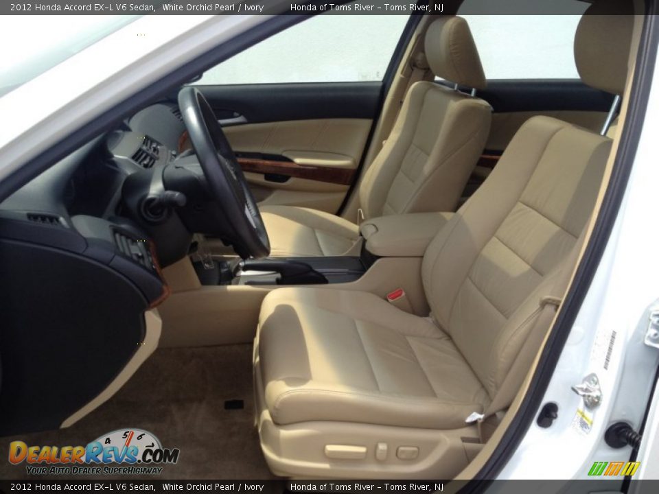 2012 Honda Accord EX-L V6 Sedan White Orchid Pearl / Ivory Photo #15