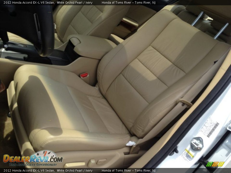 2012 Honda Accord EX-L V6 Sedan White Orchid Pearl / Ivory Photo #16