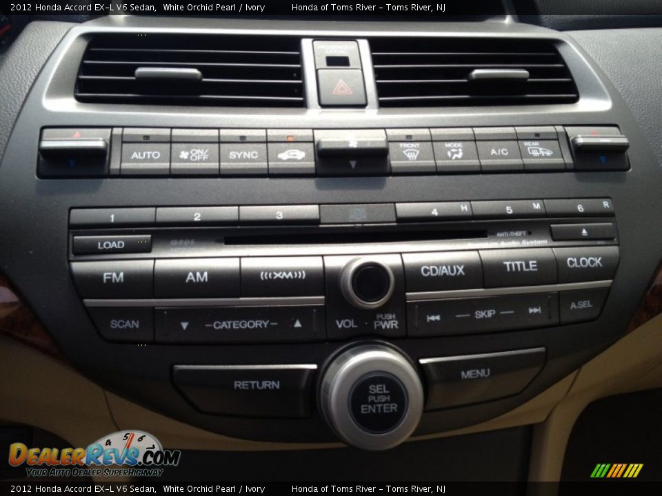 2012 Honda Accord EX-L V6 Sedan White Orchid Pearl / Ivory Photo #19