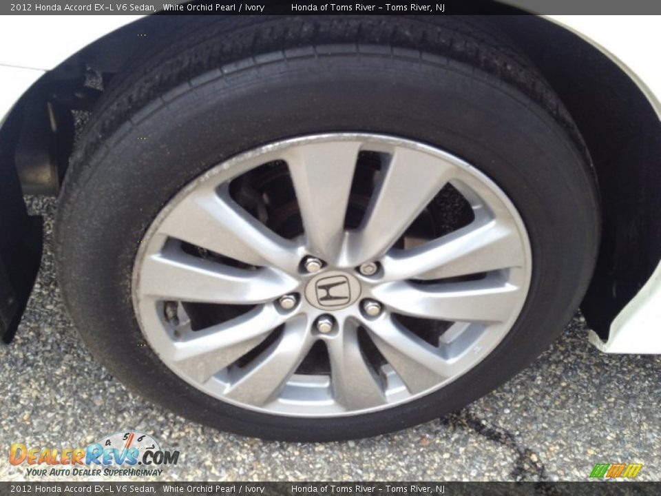 2012 Honda Accord EX-L V6 Sedan White Orchid Pearl / Ivory Photo #24