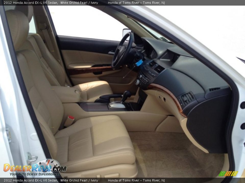 2012 Honda Accord EX-L V6 Sedan White Orchid Pearl / Ivory Photo #30