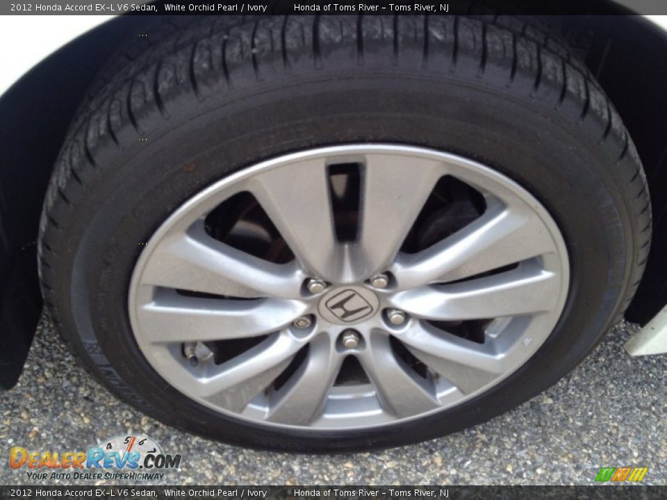 2012 Honda Accord EX-L V6 Sedan White Orchid Pearl / Ivory Photo #31