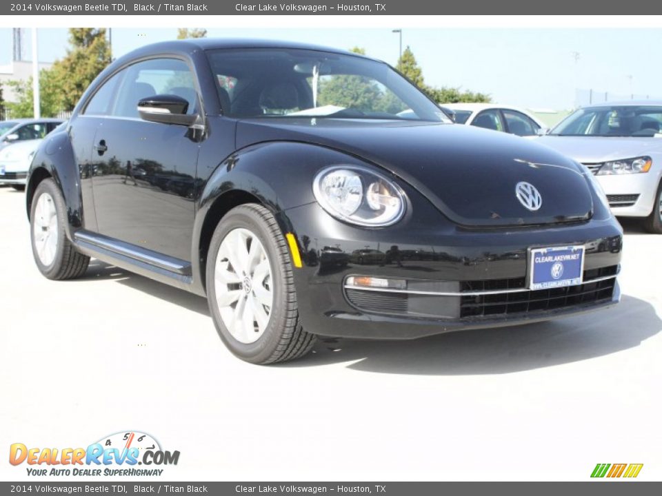 2014 Volkswagen Beetle TDI Black / Titan Black Photo #1
