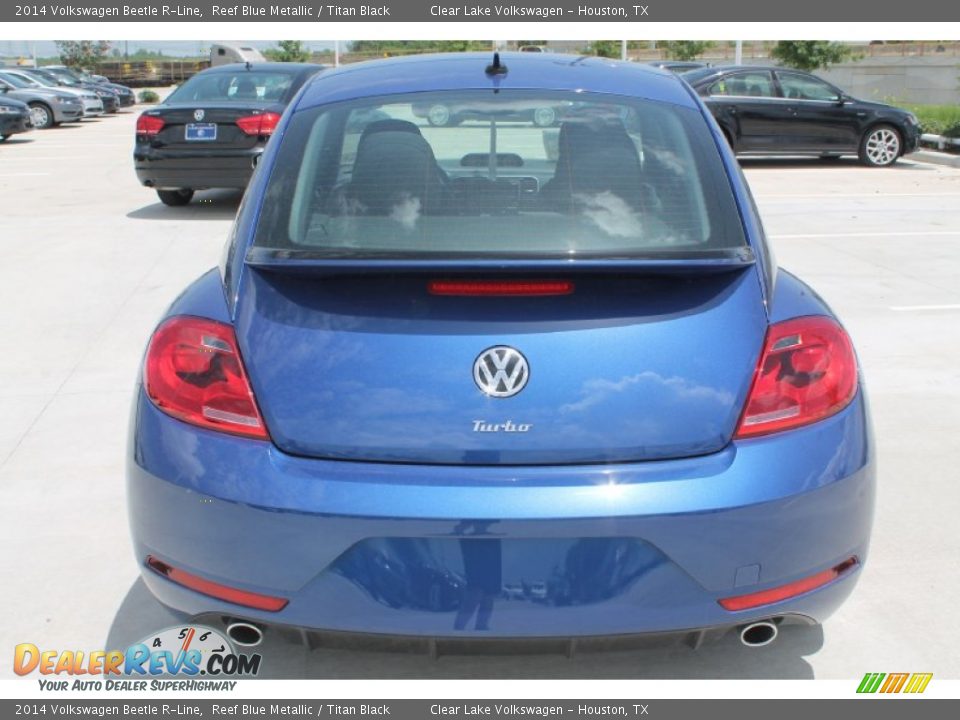 2014 Volkswagen Beetle R-Line Reef Blue Metallic / Titan Black Photo #7