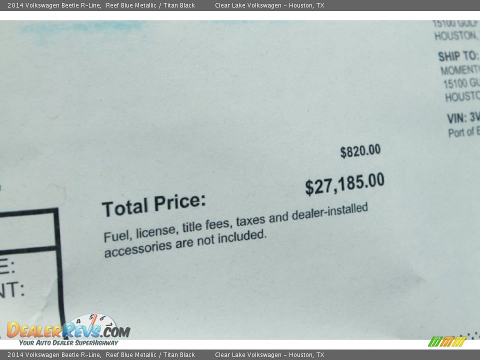 2014 Volkswagen Beetle R-Line Reef Blue Metallic / Titan Black Photo #13
