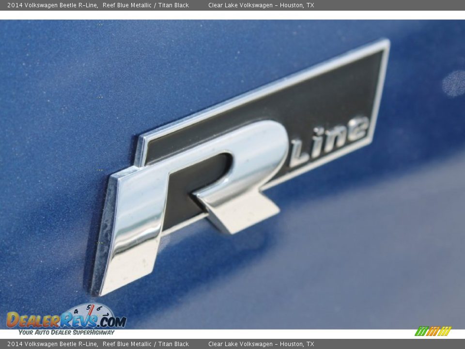 2014 Volkswagen Beetle R-Line Reef Blue Metallic / Titan Black Photo #14