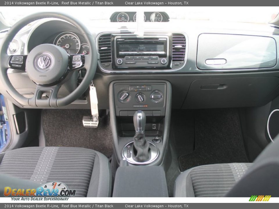 2014 Volkswagen Beetle R-Line Reef Blue Metallic / Titan Black Photo #19