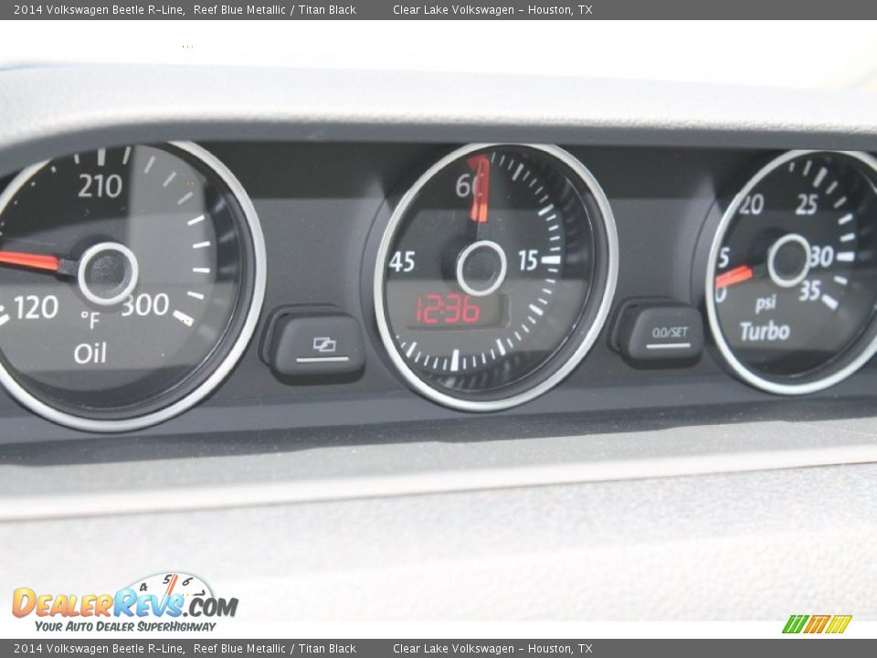 2014 Volkswagen Beetle R-Line Reef Blue Metallic / Titan Black Photo #24