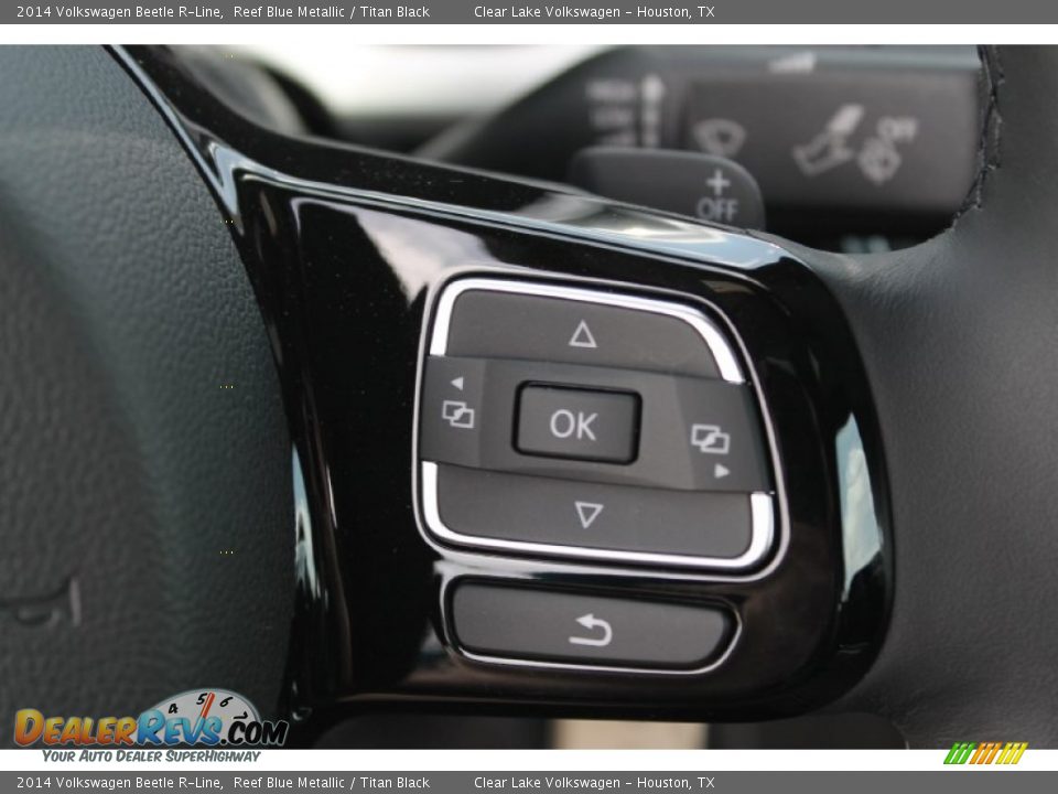 2014 Volkswagen Beetle R-Line Reef Blue Metallic / Titan Black Photo #27