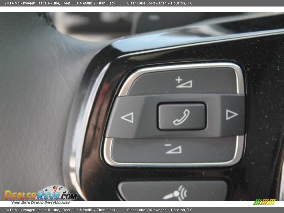 2014 Volkswagen Beetle R-Line Reef Blue Metallic / Titan Black Photo #29