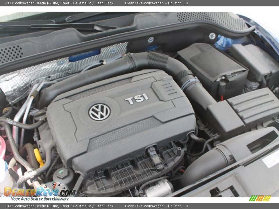 2014 Volkswagen Beetle R-Line Reef Blue Metallic / Titan Black Photo #31