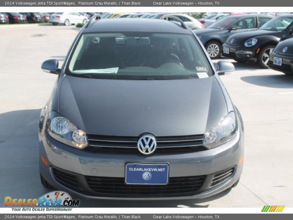 2014 Volkswagen Jetta TDI SportWagen Platinum Gray Metallic / Titan Black Photo #2