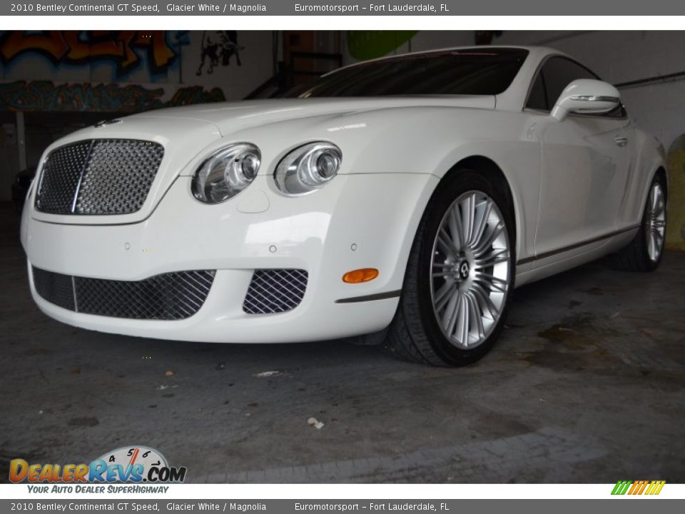 2010 Bentley Continental GT Speed Glacier White / Magnolia Photo #1