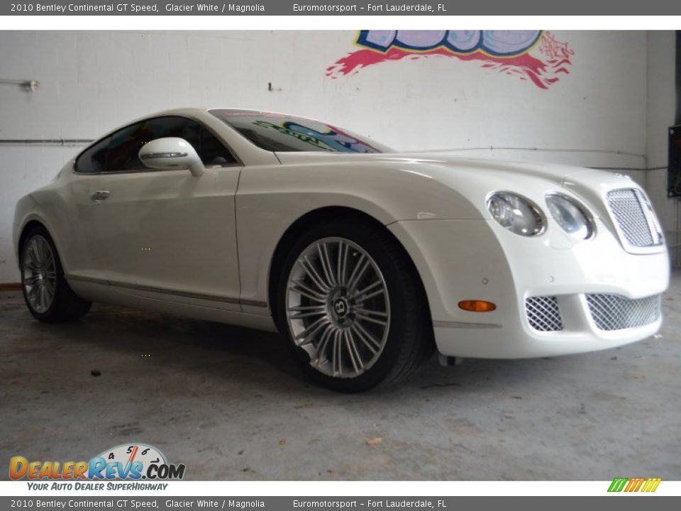 2010 Bentley Continental GT Speed Glacier White / Magnolia Photo #3