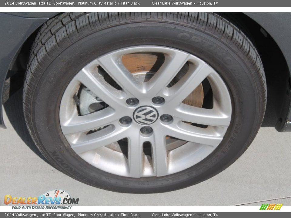 2014 Volkswagen Jetta TDI SportWagen Platinum Gray Metallic / Titan Black Photo #5