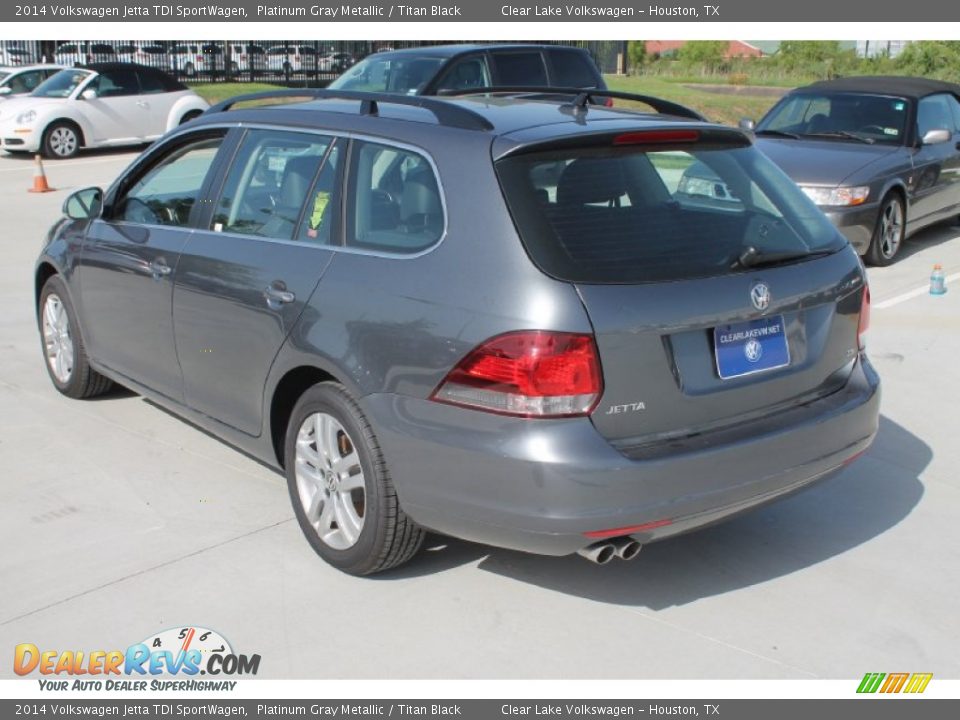 2014 Volkswagen Jetta TDI SportWagen Platinum Gray Metallic / Titan Black Photo #6