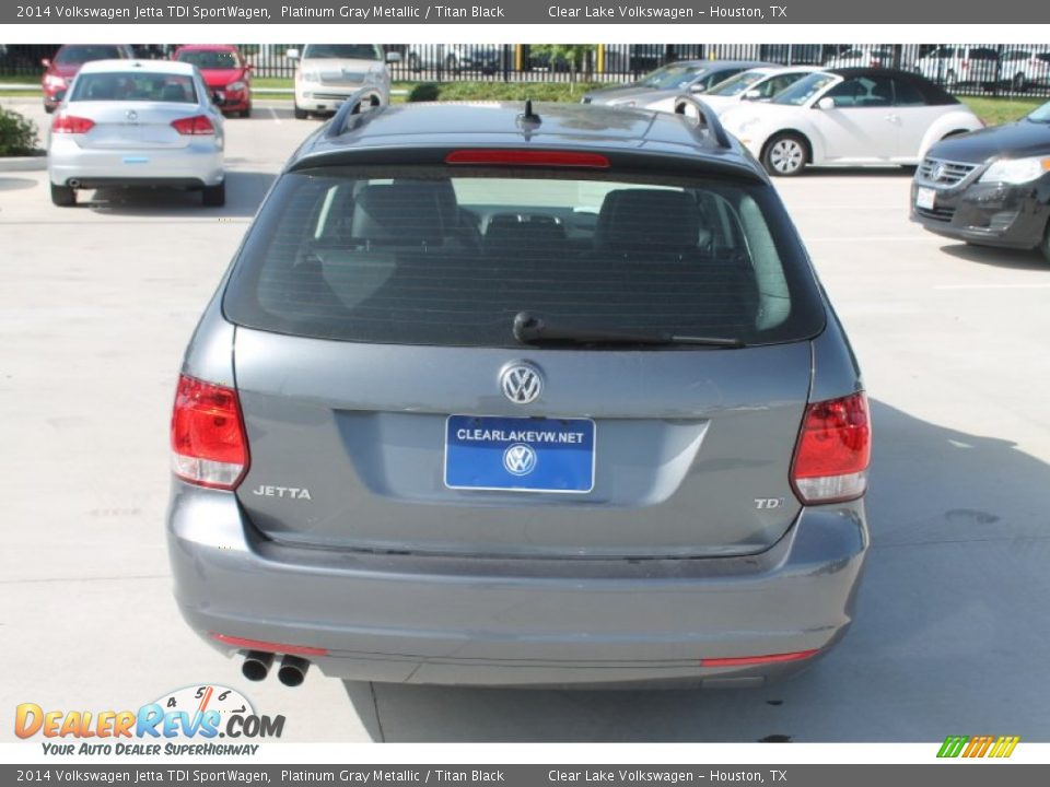 2014 Volkswagen Jetta TDI SportWagen Platinum Gray Metallic / Titan Black Photo #7