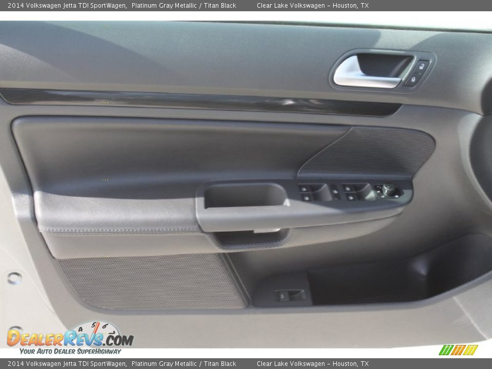 2014 Volkswagen Jetta TDI SportWagen Platinum Gray Metallic / Titan Black Photo #8