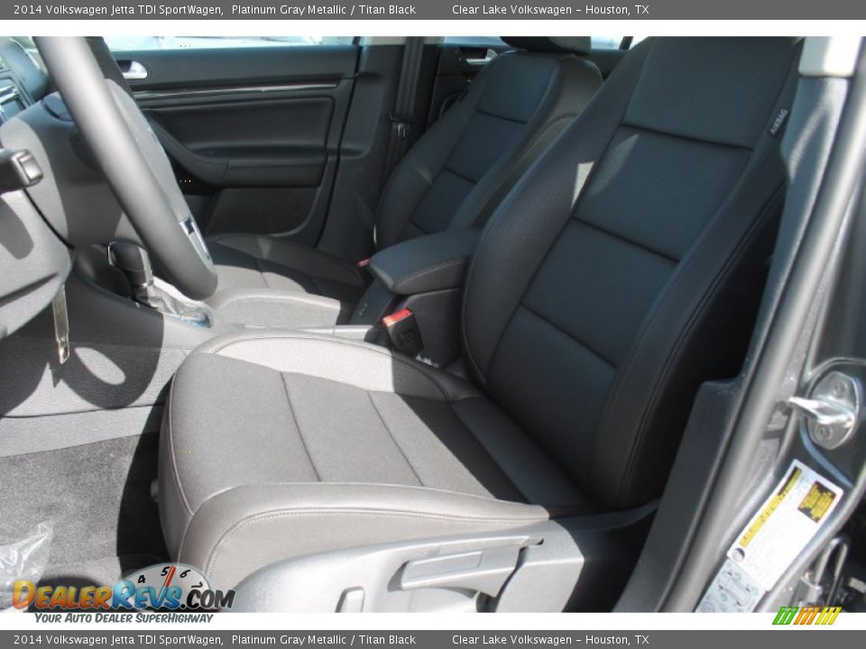 2014 Volkswagen Jetta TDI SportWagen Platinum Gray Metallic / Titan Black Photo #10