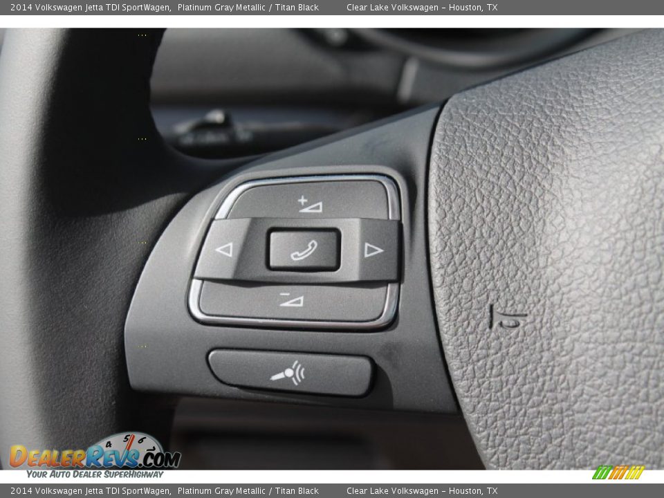 2014 Volkswagen Jetta TDI SportWagen Platinum Gray Metallic / Titan Black Photo #19