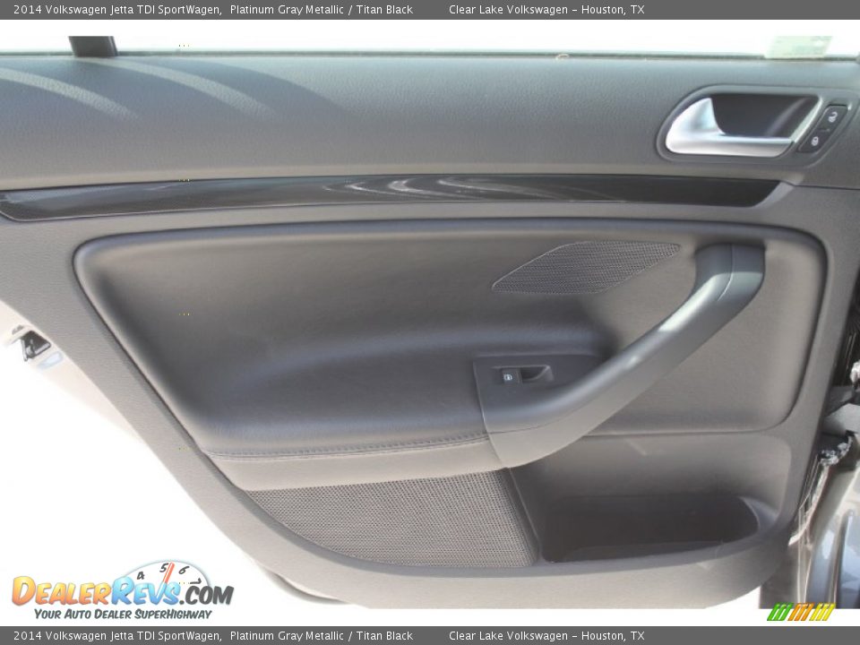 2014 Volkswagen Jetta TDI SportWagen Platinum Gray Metallic / Titan Black Photo #21