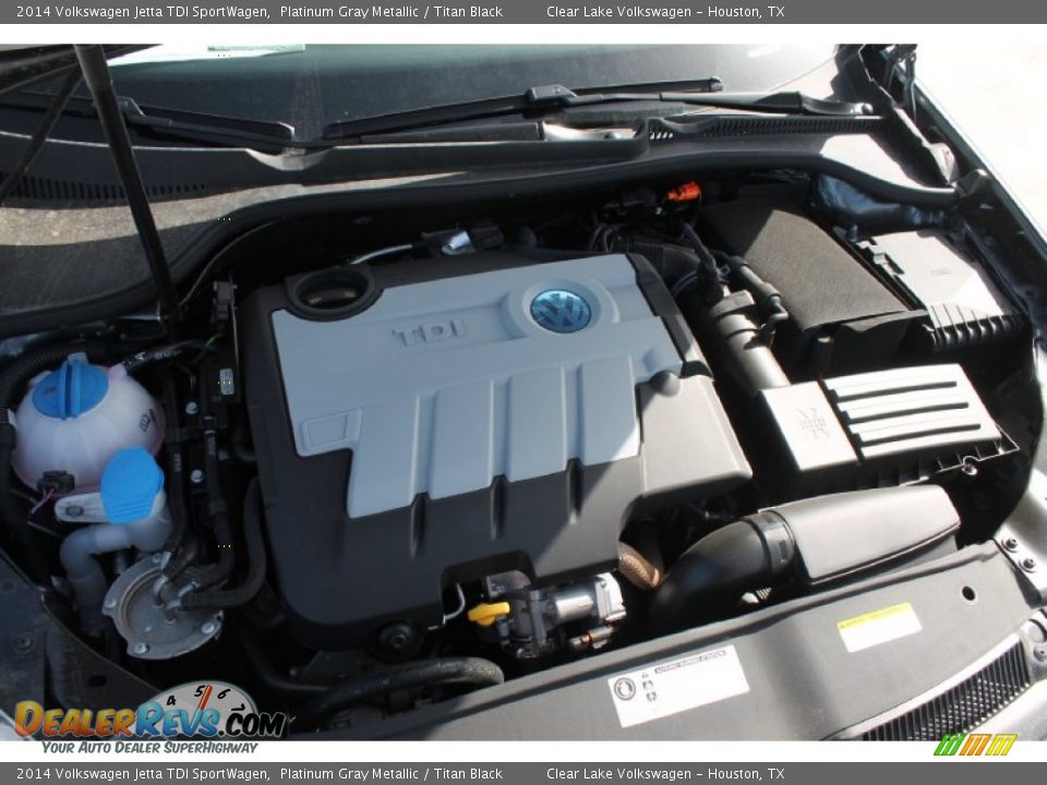 2014 Volkswagen Jetta TDI SportWagen Platinum Gray Metallic / Titan Black Photo #29