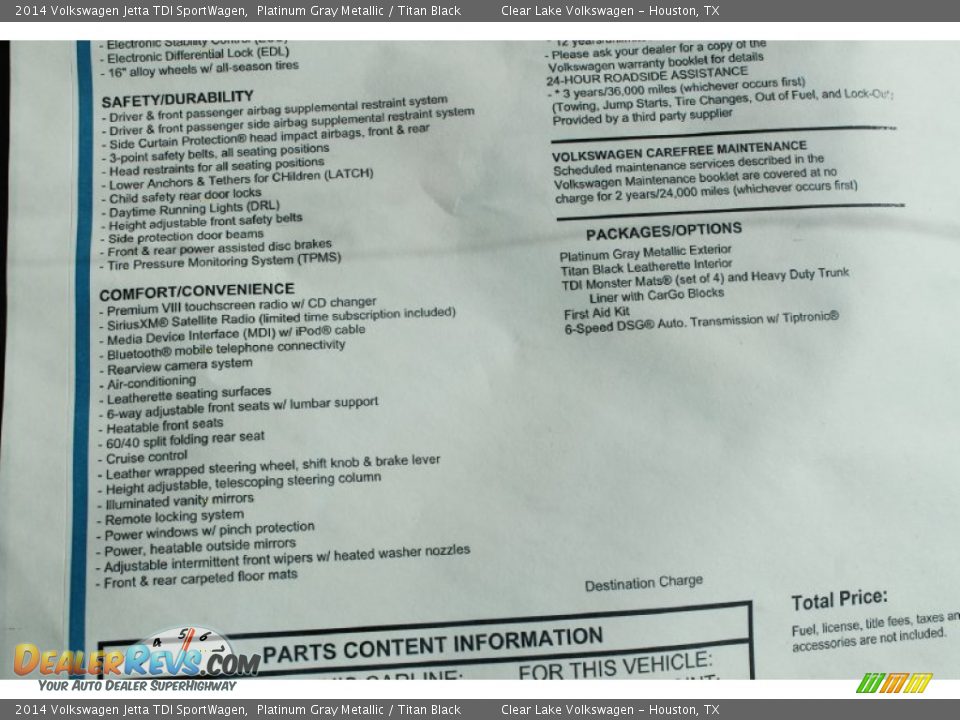 2014 Volkswagen Jetta TDI SportWagen Platinum Gray Metallic / Titan Black Photo #31